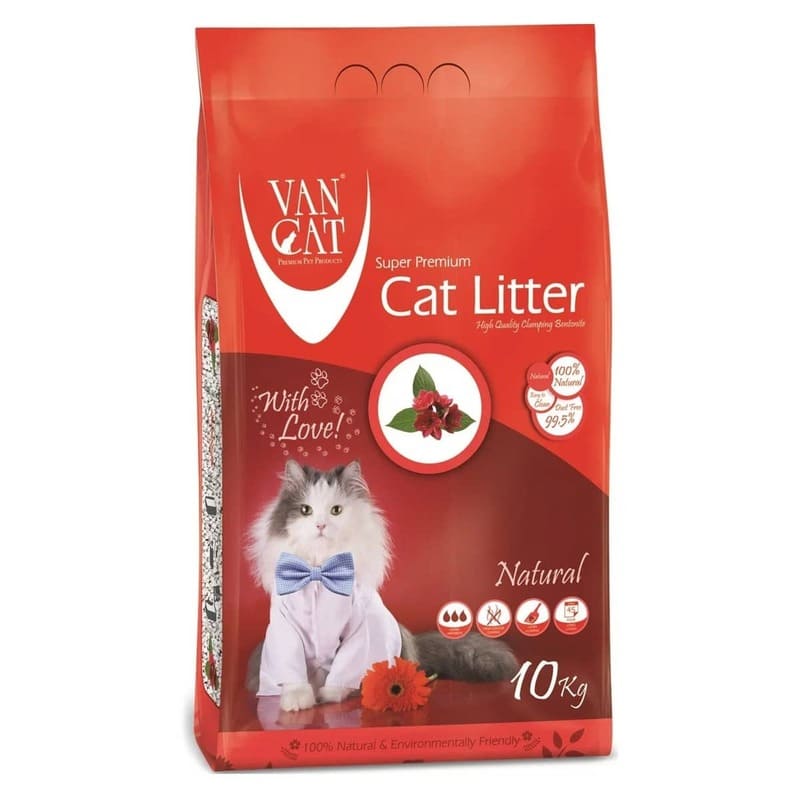Van Cat Compact kaķu smiltis cementējošas bez aromāta 10 kg